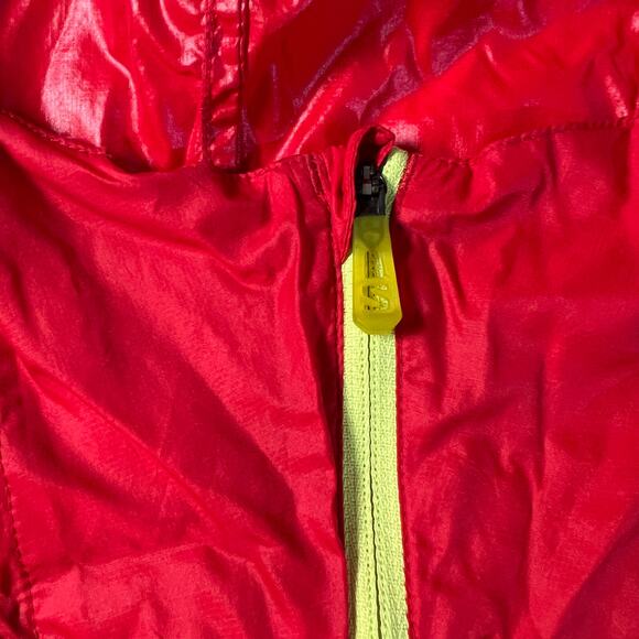 Soloman Actiloft Wind Breaker Style Zip Up Jacket - Mens XXL 2XL - Red + Yellow - Picture 5 of 9
